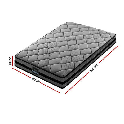 Giselle Bedding Wendell Pocket Spring Mattress 22cm Thick – Single