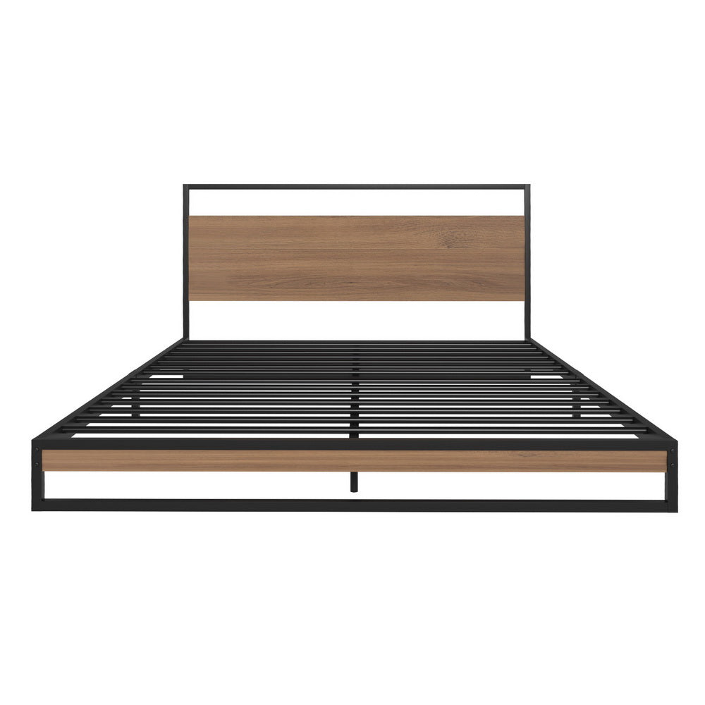 Artiss Bed Frame Queen Size Metal Frame DANE with Mattress Artiss