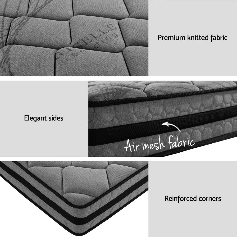 Artiss Bed Frame Queen Size Metal Frame DANE with Mattress Artiss
