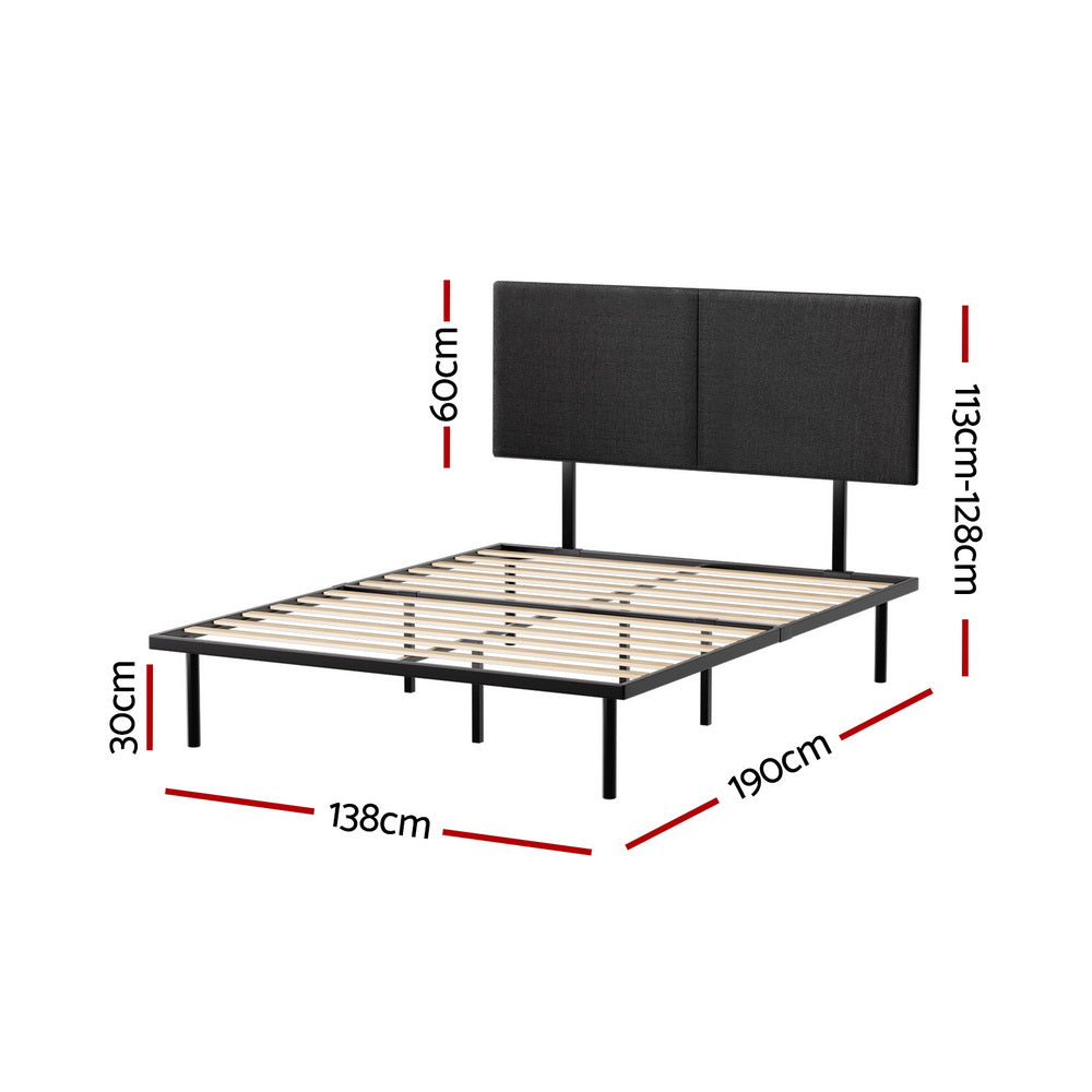 Artiss Bed Frame Double Size Metal Frame NOR Artiss