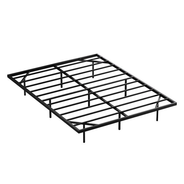 Artiss Double Bed Frame,Floating Metal Bed Frame with Smart LED Lights - Sturdy Metal Platform Bed Base, Silent Design, Tool-Free Assembly, 300KG Capacity for Home/Hotel/Master Bedroom Artiss