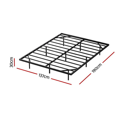 Artiss Double Bed Frame,Floating Metal Bed Frame with Smart LED Lights - Sturdy Metal Platform Bed Base, Silent Design, Tool-Free Assembly, 300KG Capacity for Home/Hotel/Master Bedroom