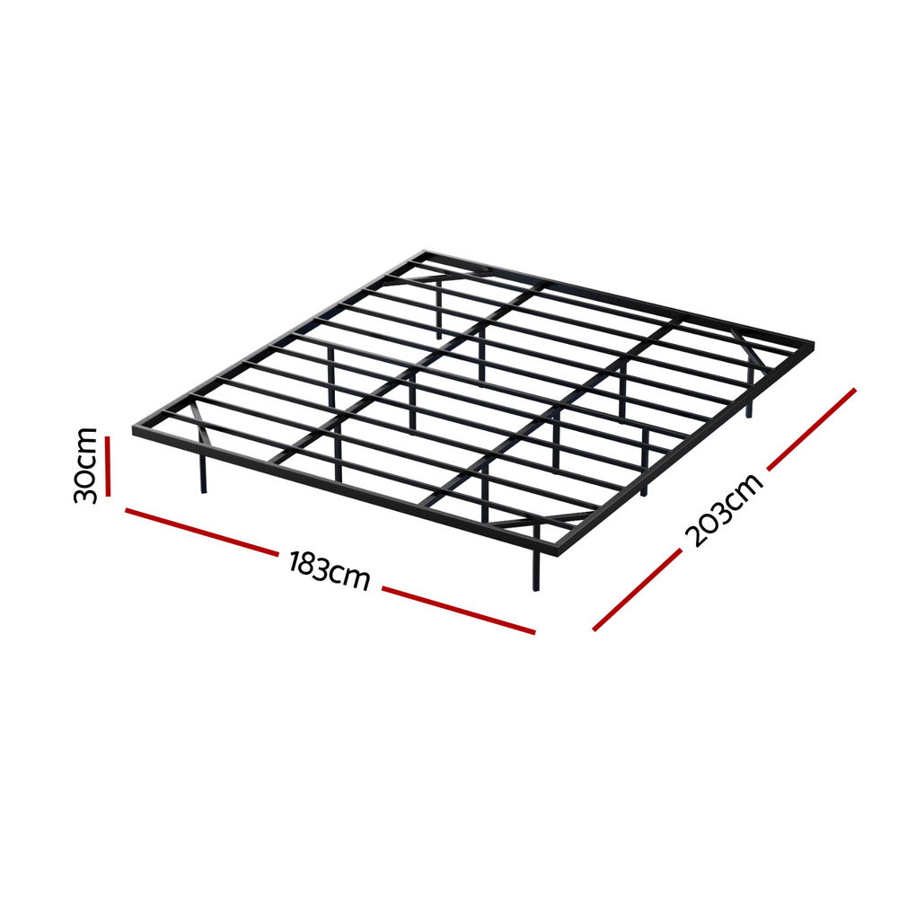 Artiss King Bed Frame,Floating Metal Bed Frame with Smart LED Lights - Sturdy Metal Platform Bed Base, Silent Design, Tool-Free Assembly, 300KG Capacity for Home/Hotel/Master Bedroom Artiss