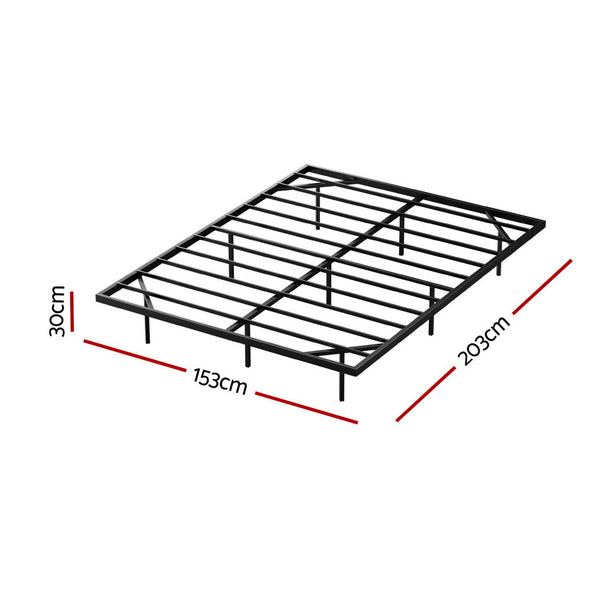 Artiss Double Bed Frame,Floating Metal Bed Frame with Smart LED Lights - Sturdy Metal Platform Bed Base, Silent Design, Tool-Free Assembly, 300KG Capacity for Home/Hotel/Master Bedroom Artiss