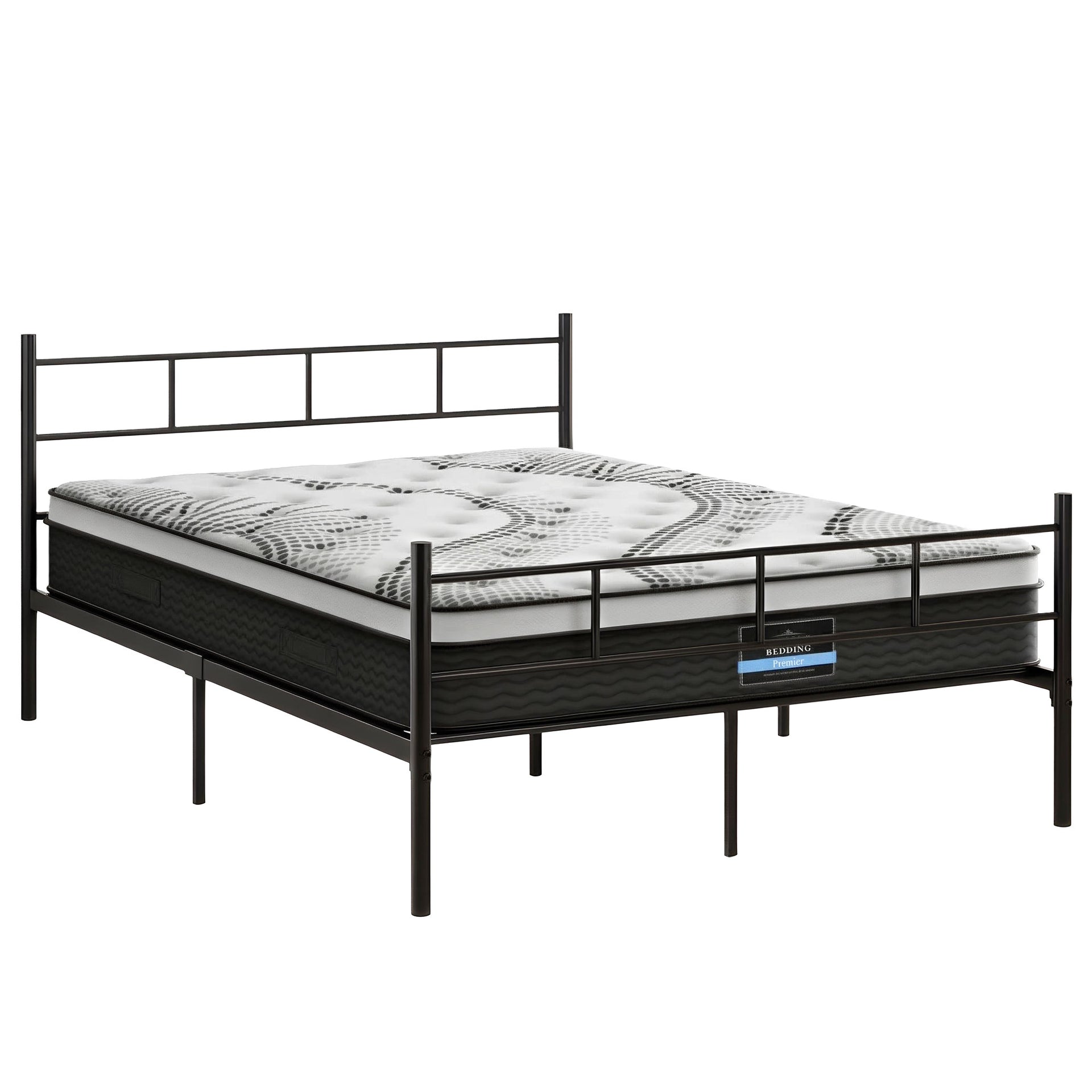 Artiss Bed Frame Double Metal Bed Frames SOL with Mattress Awezingly