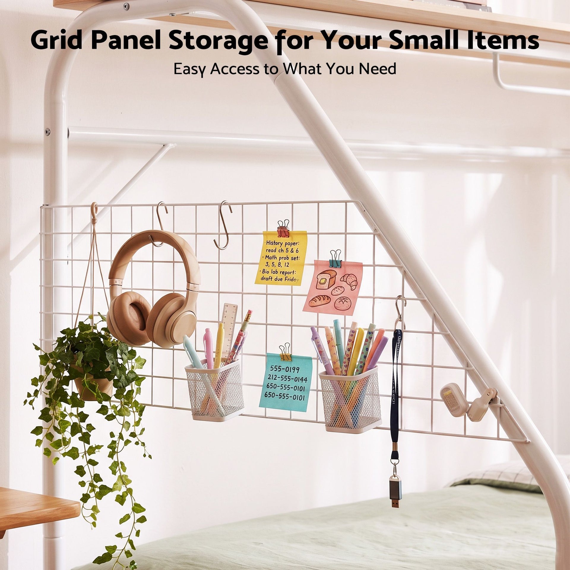Artiss Single House Bed Frame Metal Canopy Bed Storage Shelf for Kids White Awezingly