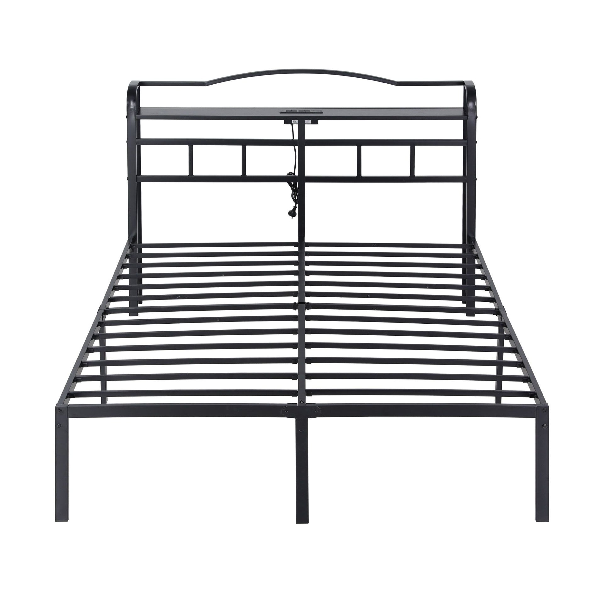 Artiss Bed Frame Queen Size with Charging Station WAVE Awezingly