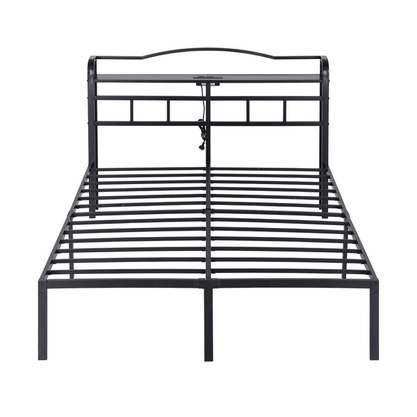 Artiss Bed Frame Queen Size with Charging Station WAVE Awezingly