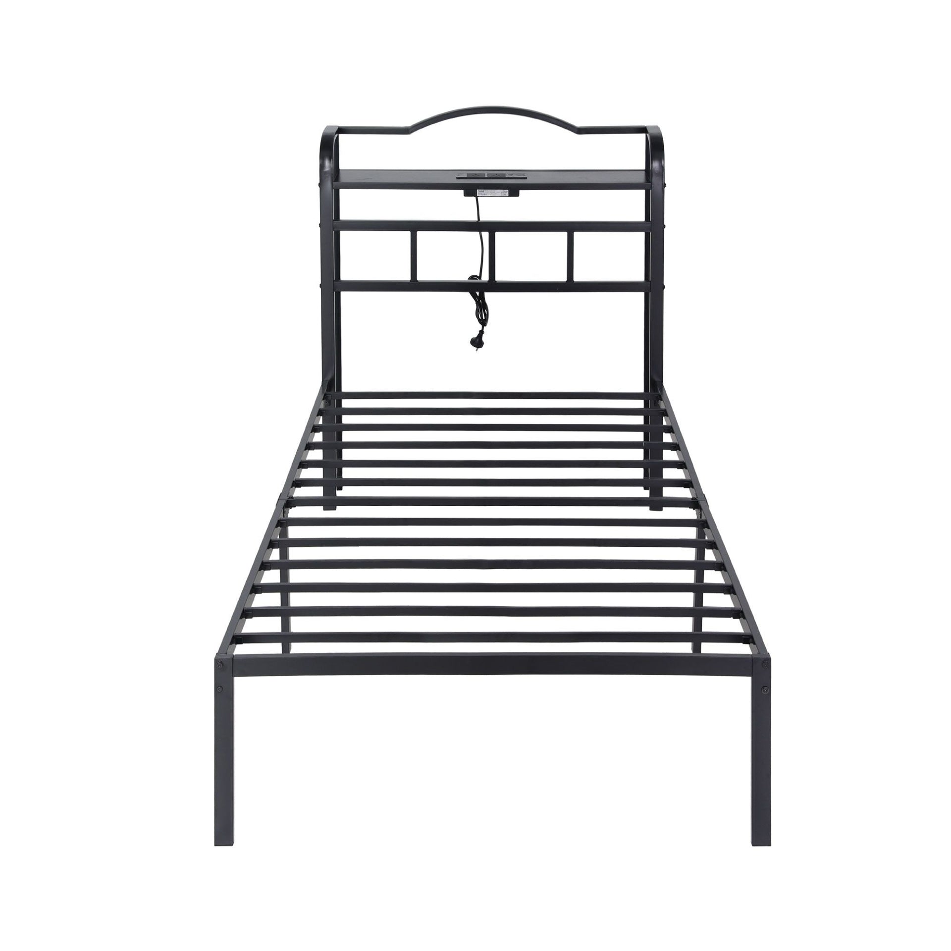 Artiss Bed Frame Single Size with Charging Station WAVE Awezingly