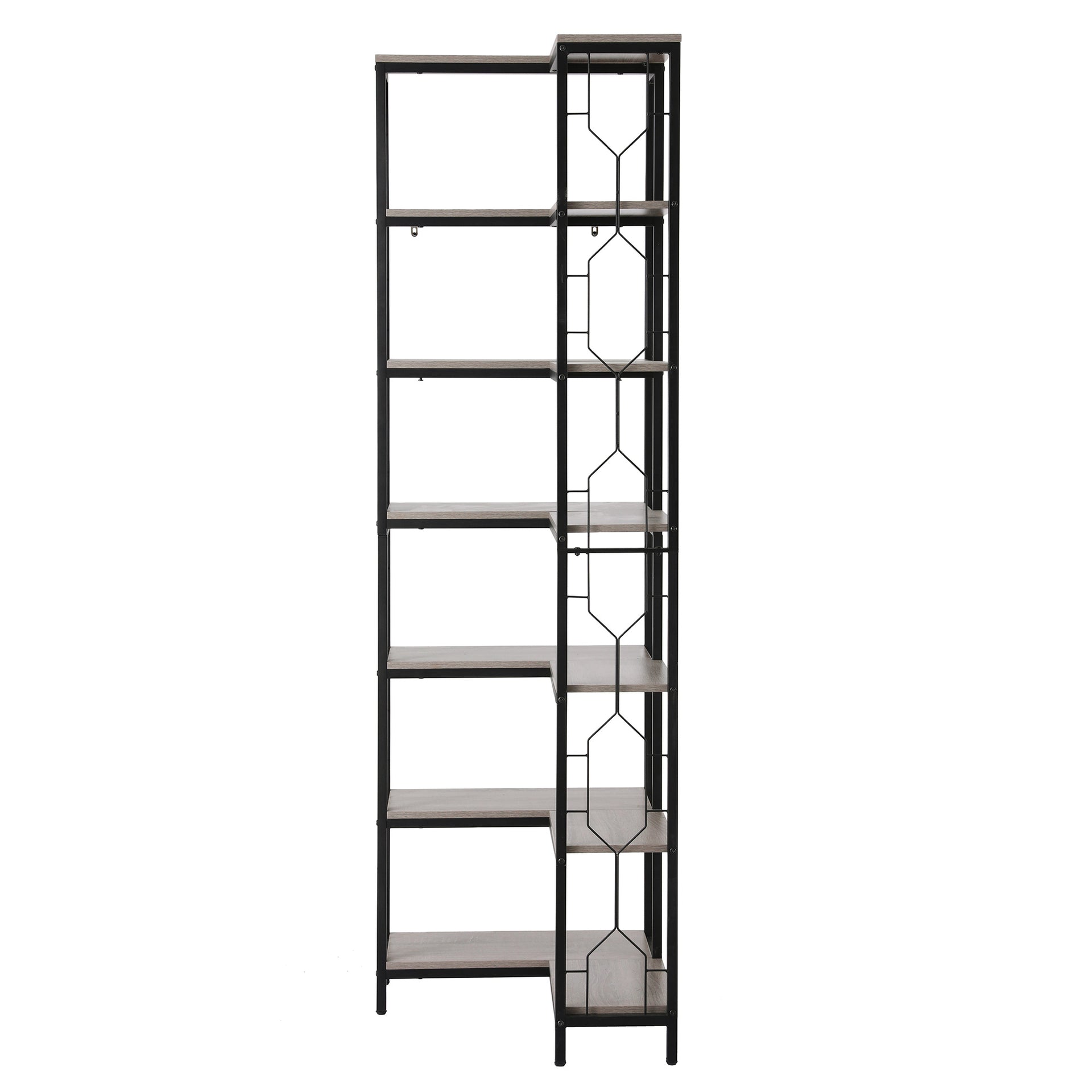 Artiss 6 Tiers Bookshelf Corner Shelf Bookcase Display Shelves Oak Awezingly