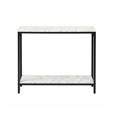 Artiss Console Table Entryway Hallway Display Desk Marble Effect White