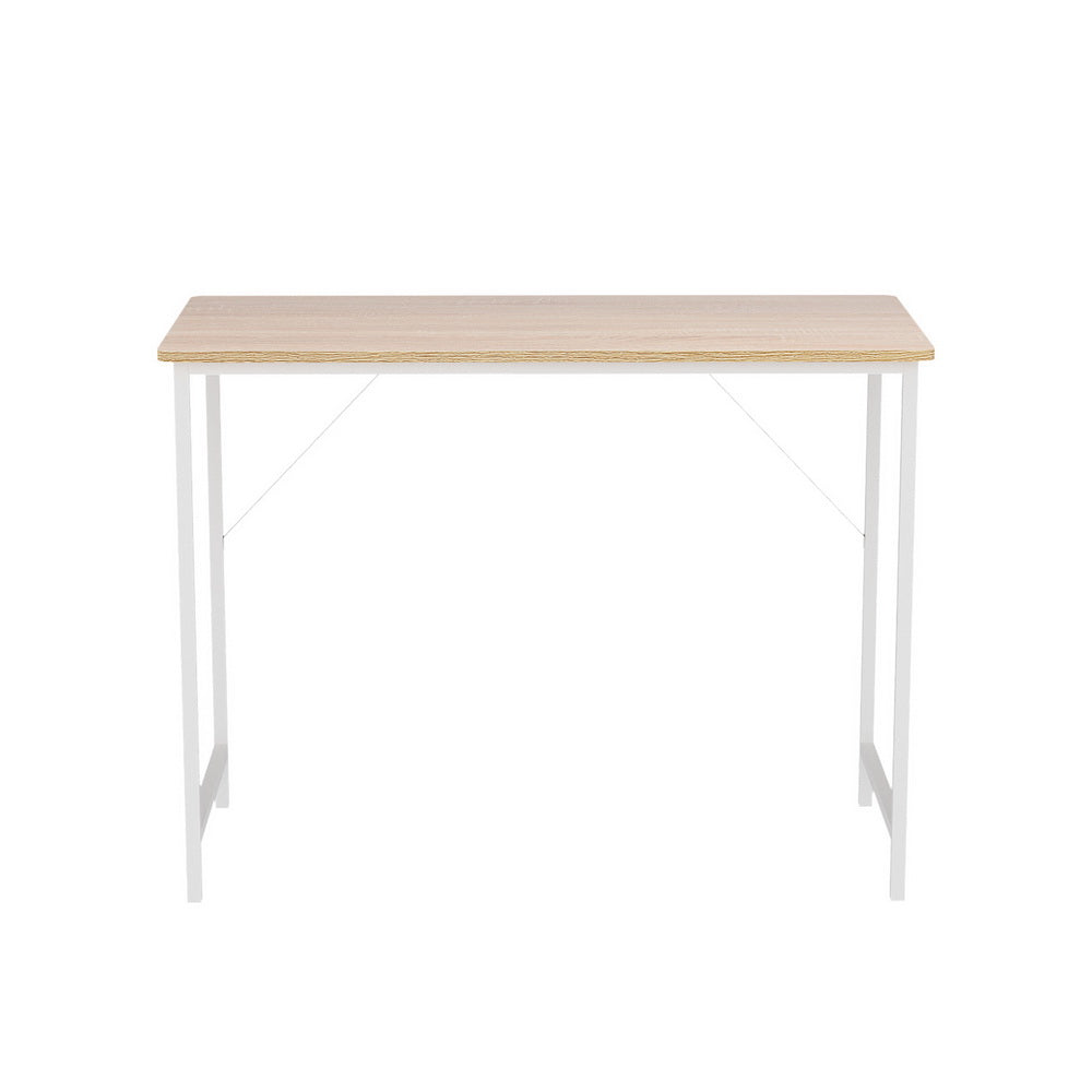 Artiss Minimalist Metal Desk - White Artiss
