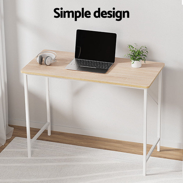 Artiss Minimalist Metal Desk - White Artiss