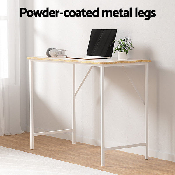Artiss Minimalist Metal Desk - White Artiss