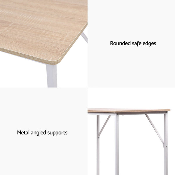 Artiss Minimalist Metal Desk - White Artiss