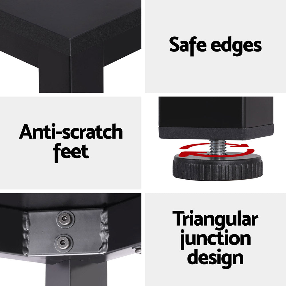 Artiss Computer Desk Home Office Study Table Black 120CM Artiss