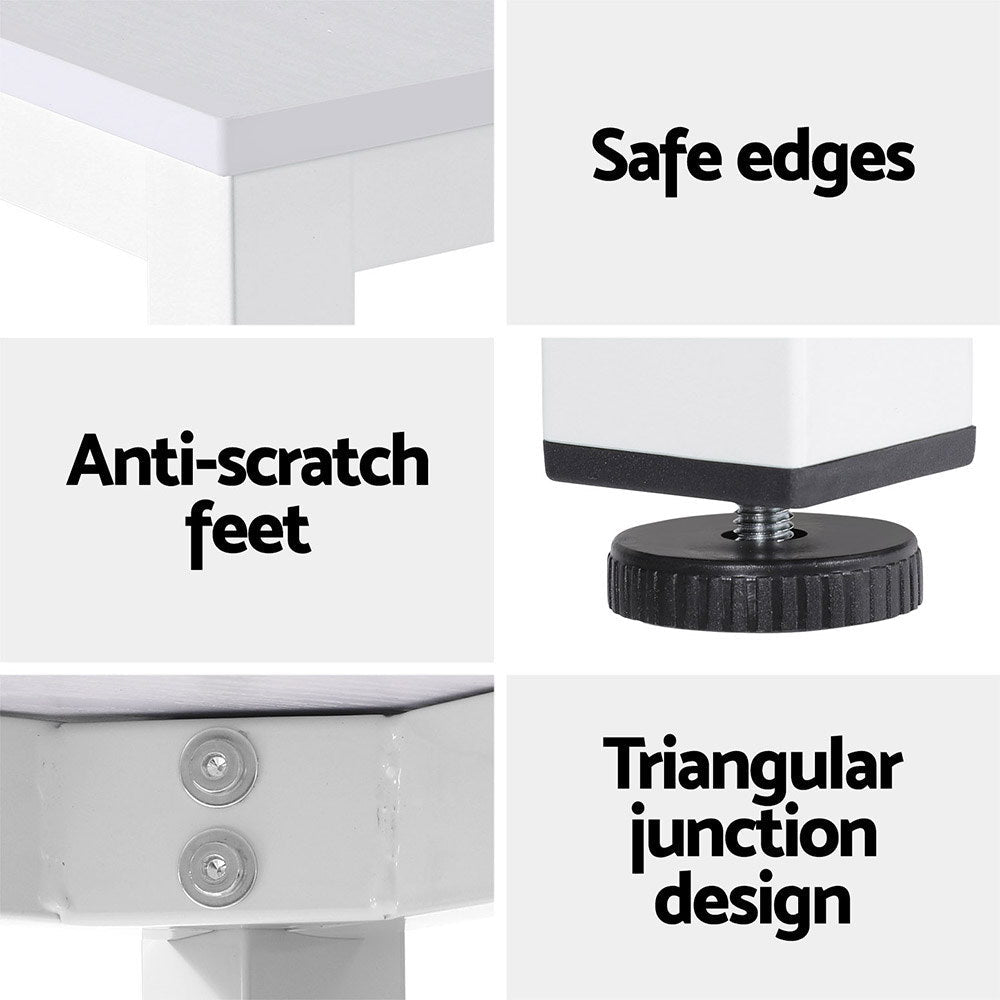 Artiss Computer Desk Home Office Study Table White 120CM Artiss