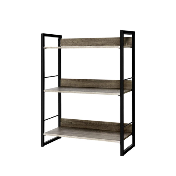 Artiss 3 Tier Bookshelf Display Shelves Wooden Book Shelf Wall Corner Bookcase Storage Artiss