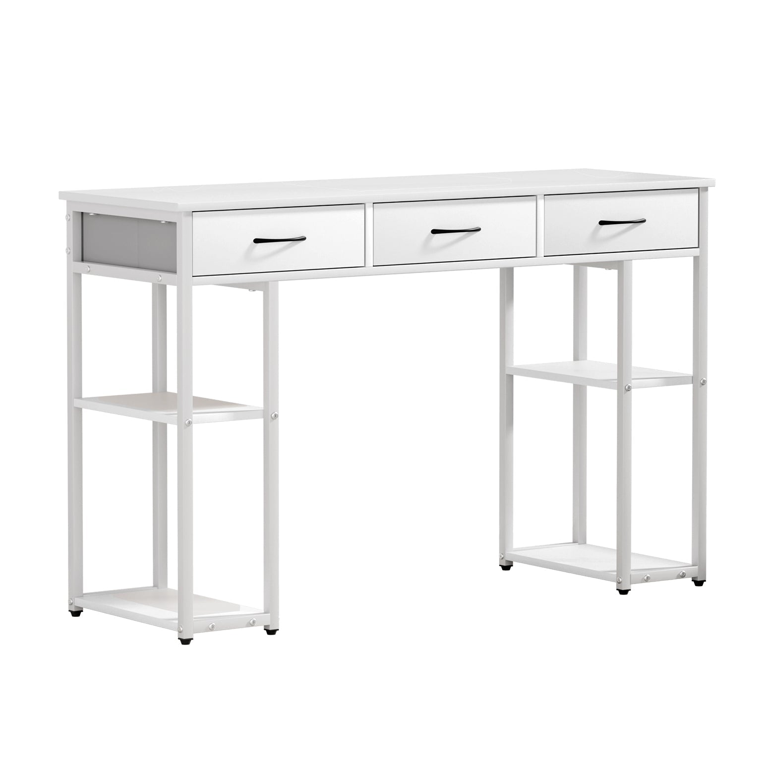 Artiss Computer Desk Drawer Shelves Study Table 120CM White Artiss