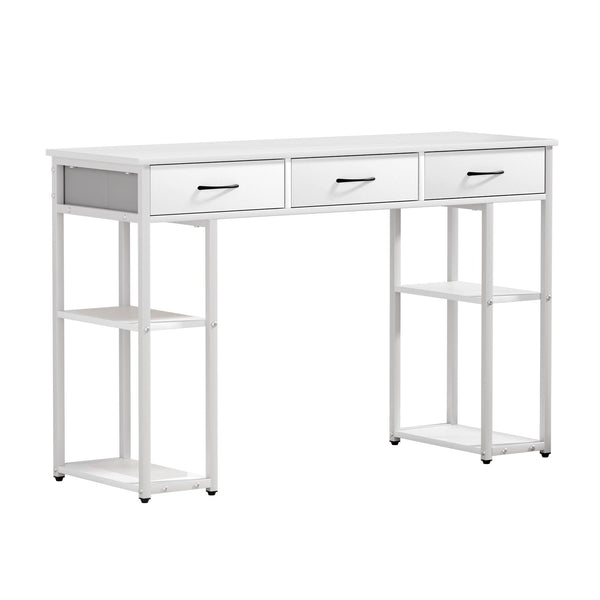 Artiss Computer Desk Drawer Shelves Study Table 120CM White Artiss