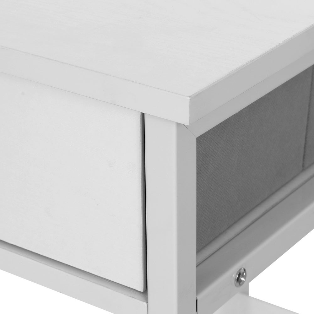 Artiss Computer Desk Drawer Shelves Study Table 120CM White Artiss