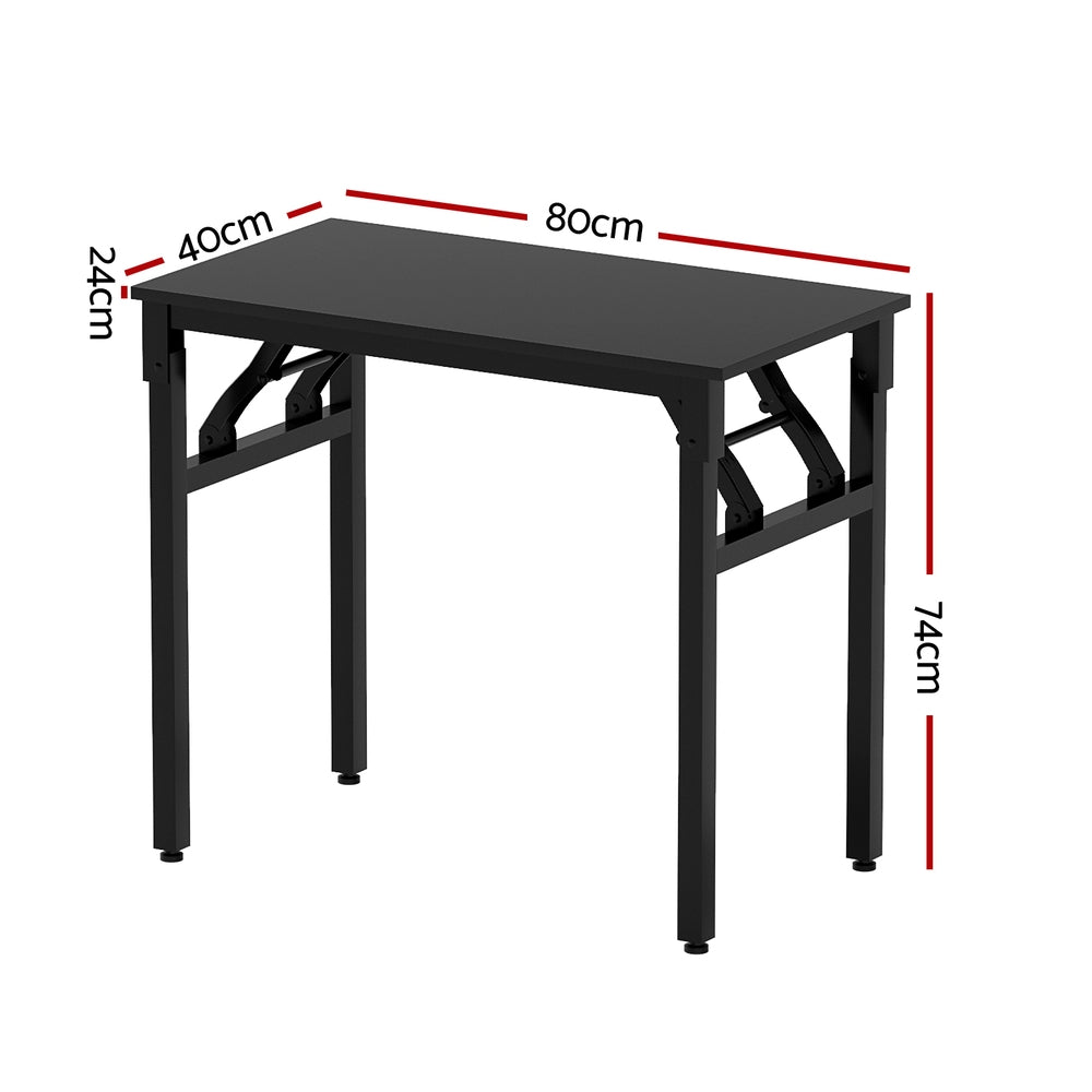 Artiss Computer Desk Laptop Table Bookshelf Desk Storage Rack Office Study Black Artiss