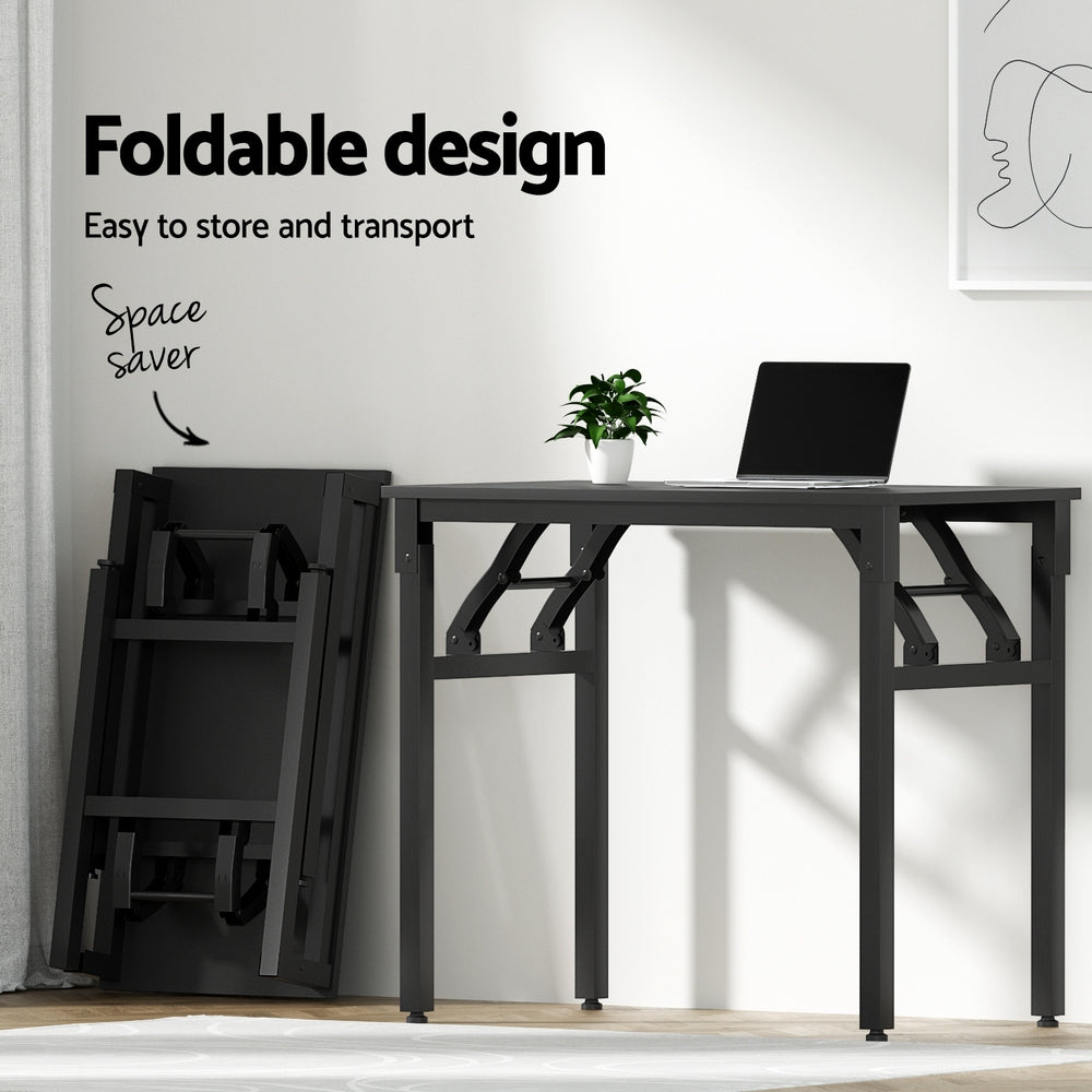 Artiss Computer Desk Laptop Table Bookshelf Desk Storage Rack Office Study Black Artiss