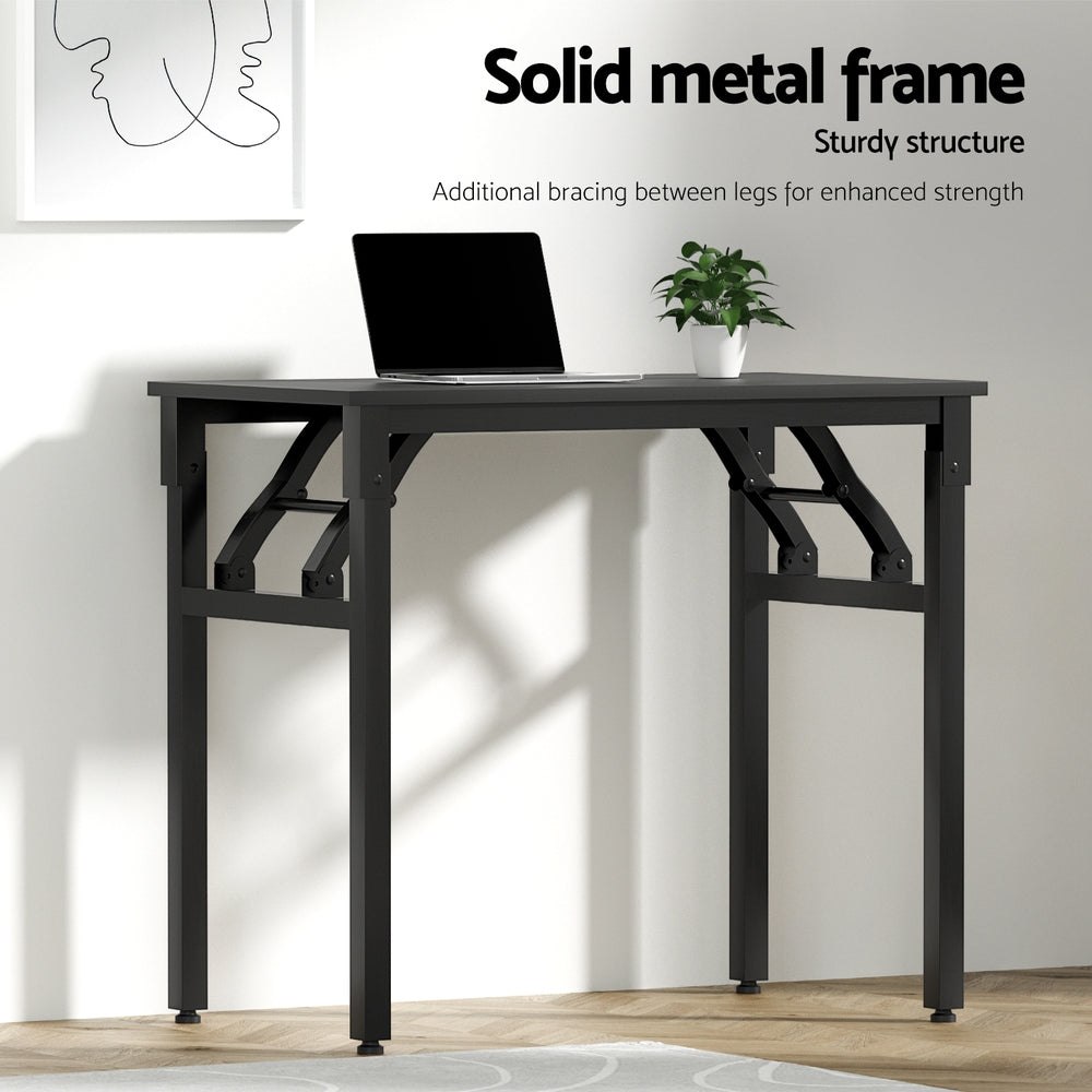 Artiss Computer Desk Laptop Table Bookshelf Desk Storage Rack Office Study Black Artiss