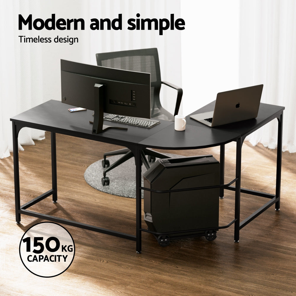 Artiss Corner Computer Desk L-Shaped Student Home Office Study Table Workstation Artiss