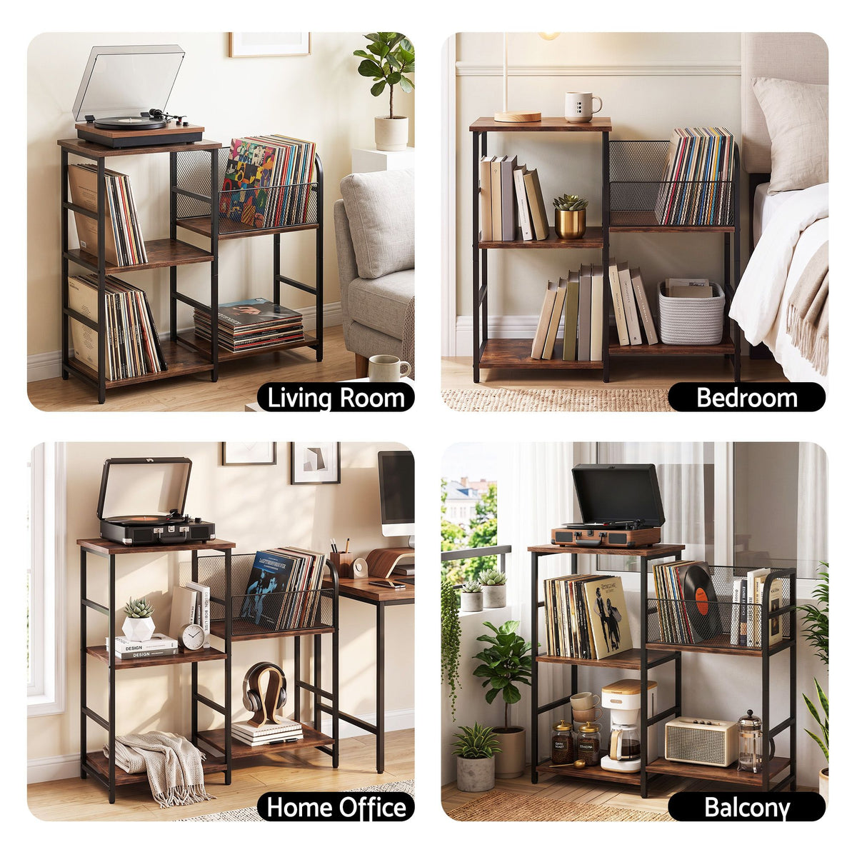 Artiss Record Player Stand with Vinyl Record Storage Turntable Stand Awezingly
