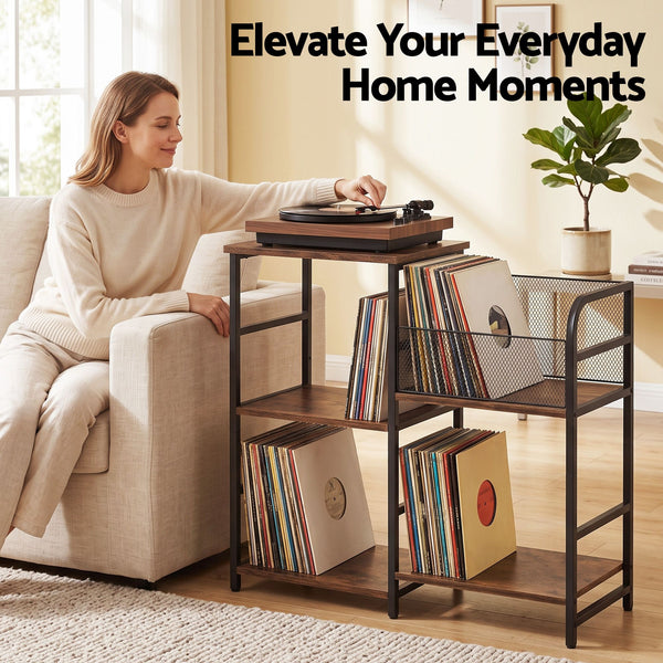 Artiss Record Player Stand with Vinyl Record Storage Turntable Stand Awezingly