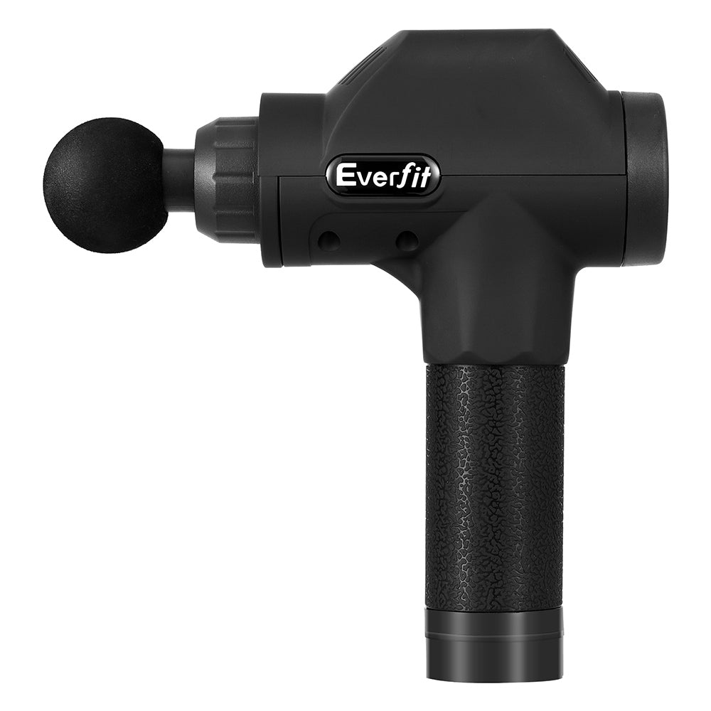 Everfit Massage Gun 30 Speed 8 Heads Chargeable Black Everfit