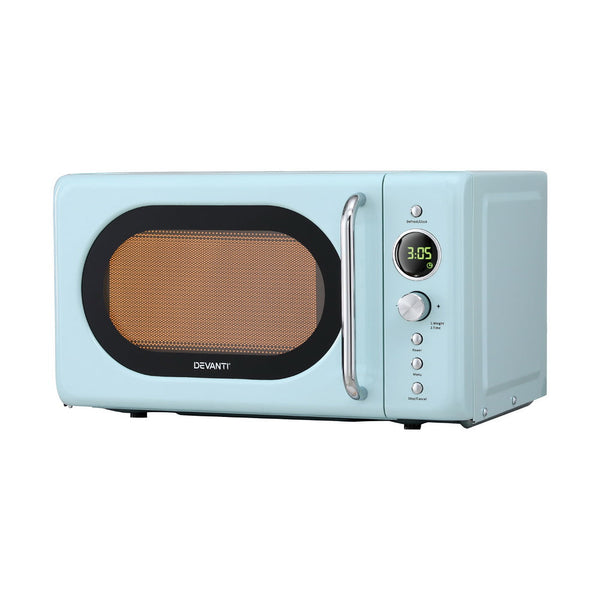 Devanti 20L Microwave Oven 800W Blue DEVANTI