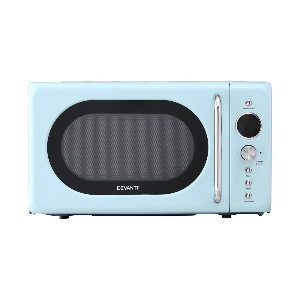 Devanti 20L Microwave Oven 800W Blue DEVANTI