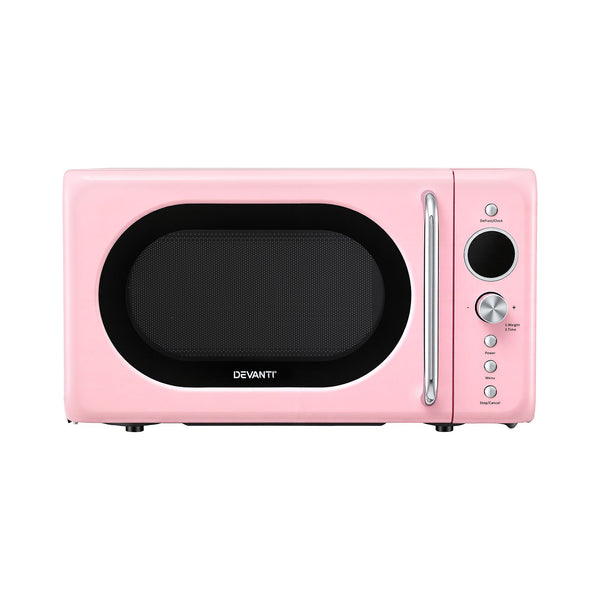 Devanti 20L Microwave Oven 700W Pink Awezingly