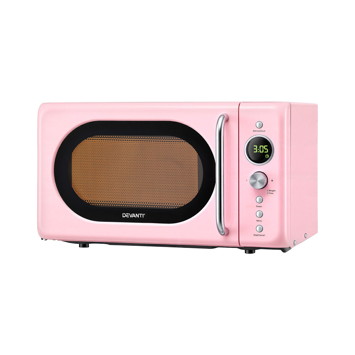 Devanti 20L Microwave Oven 700W Pink Awezingly