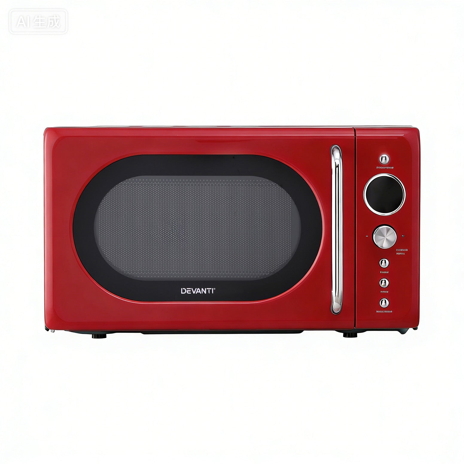 Devanti 20L Microwave Oven 700W Red Awezingly