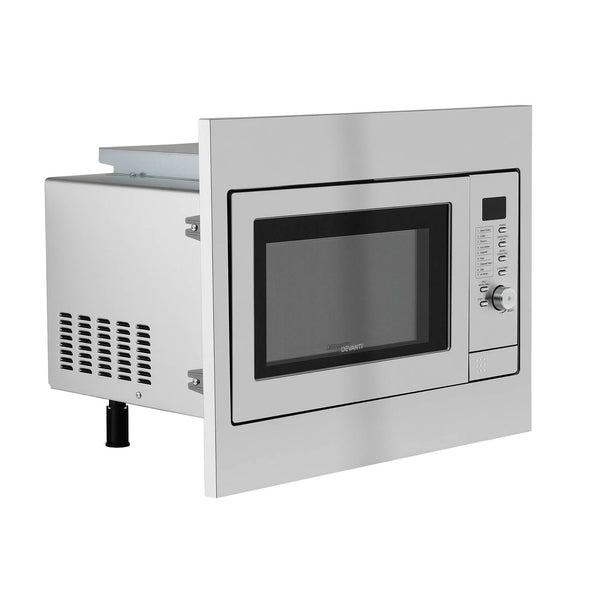 Devanti Built In Microwave Oven 30L Grill Air Fry Convection Silver Awezingly