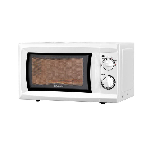 Devanti 20L Microwave Oven 800W White DEVANTI