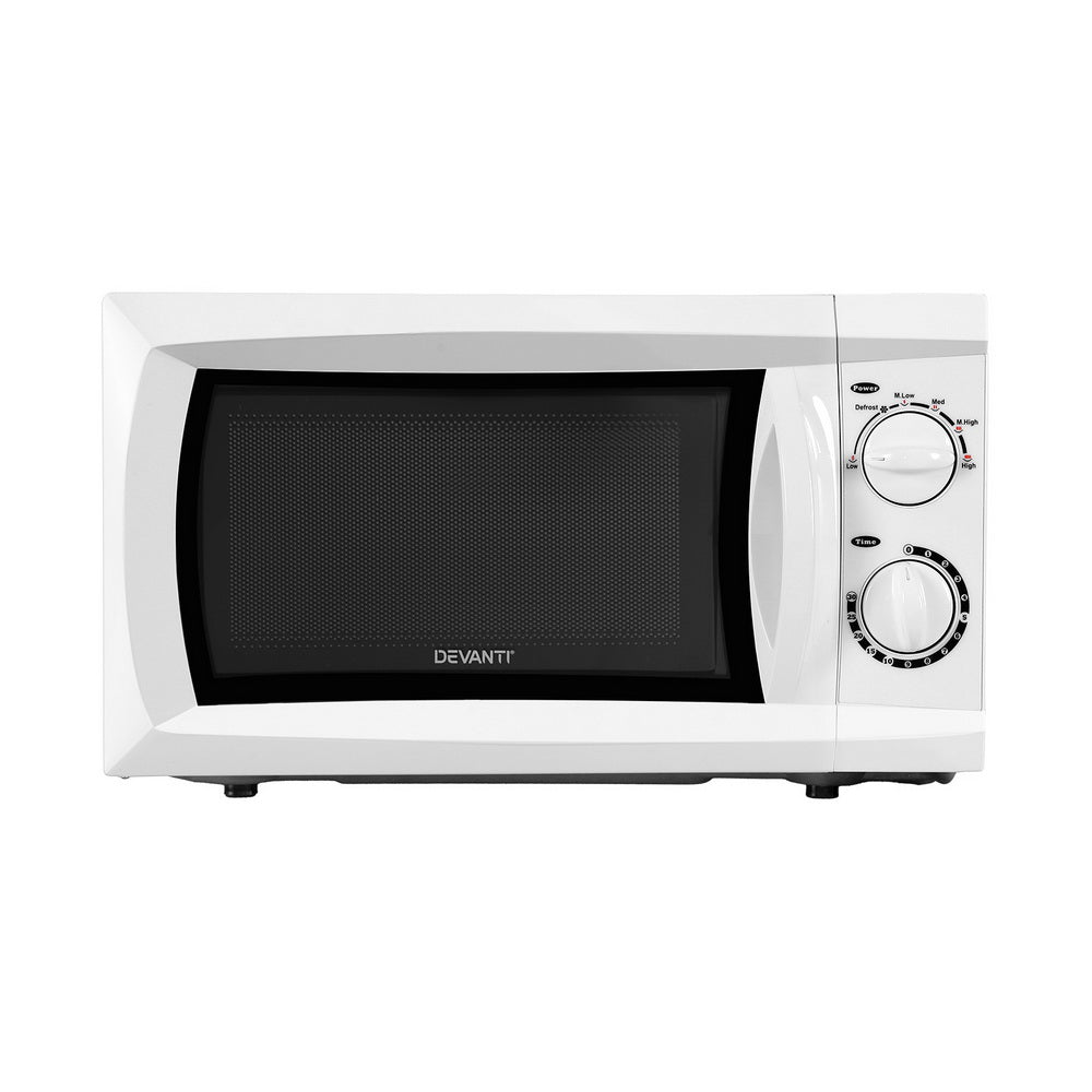 Devanti 20L Microwave Oven 800W White DEVANTI