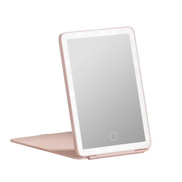 Embellir Compact Makeup Mirror w/ LED Light Portable Foldable Travel Beauty Pink Does not apply