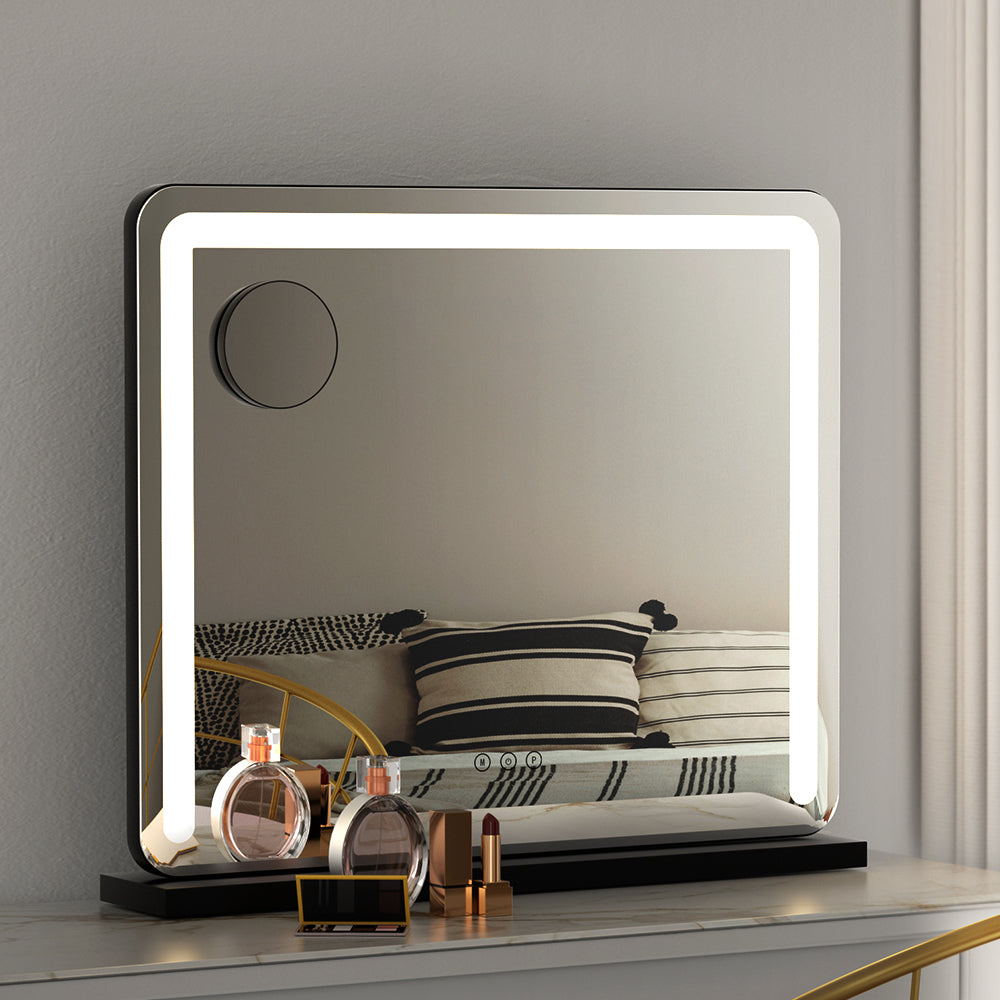 Embellir Makeup Mirror With Light Hollywood Vanity LED Tabletop Mirrors 50X60CM Embellir