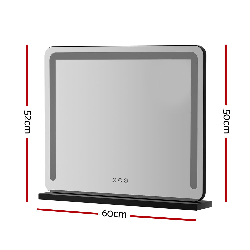 Embellir Makeup Mirror With Light Hollywood Vanity LED Tabletop Mirrors 50X60CM Embellir