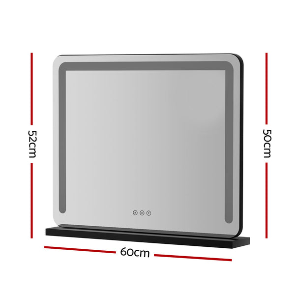 Embellir Makeup Mirror With Light Hollywood Vanity LED Tabletop Mirrors 50X60CM Embellir