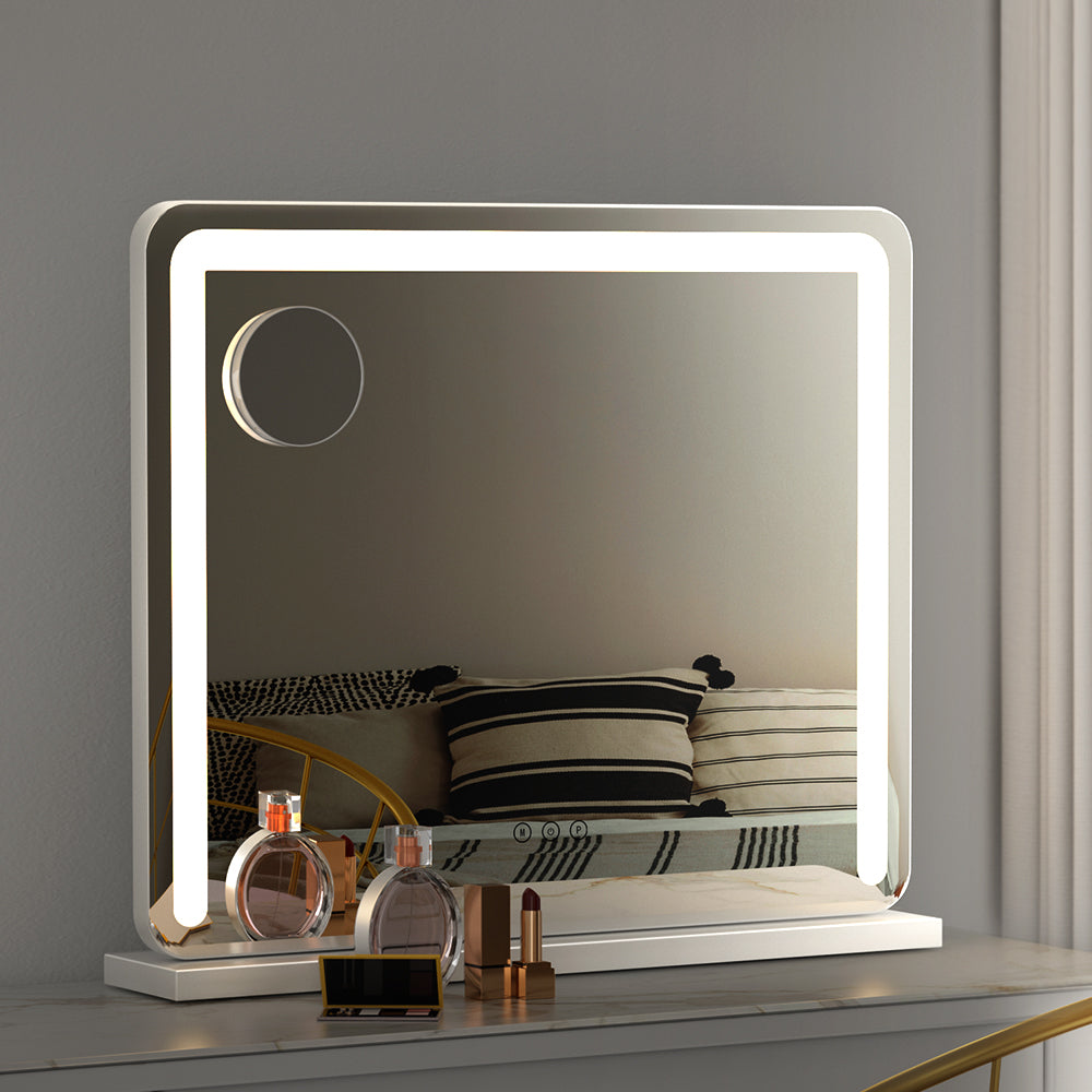 Embellir Makeup Mirror With Light Hollywood Vanity LED Mirrors White 50X60CM Embellir