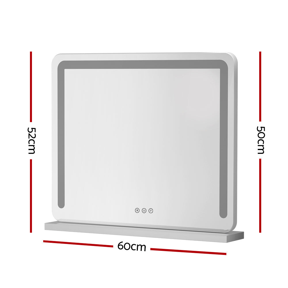 Embellir Makeup Mirror With Light Hollywood Vanity LED Mirrors White 50X60CM Embellir
