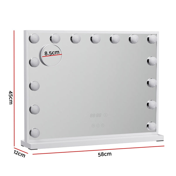Embellir Makeup Mirror Hollywood 58x45cm 15 LED Time Does not apply