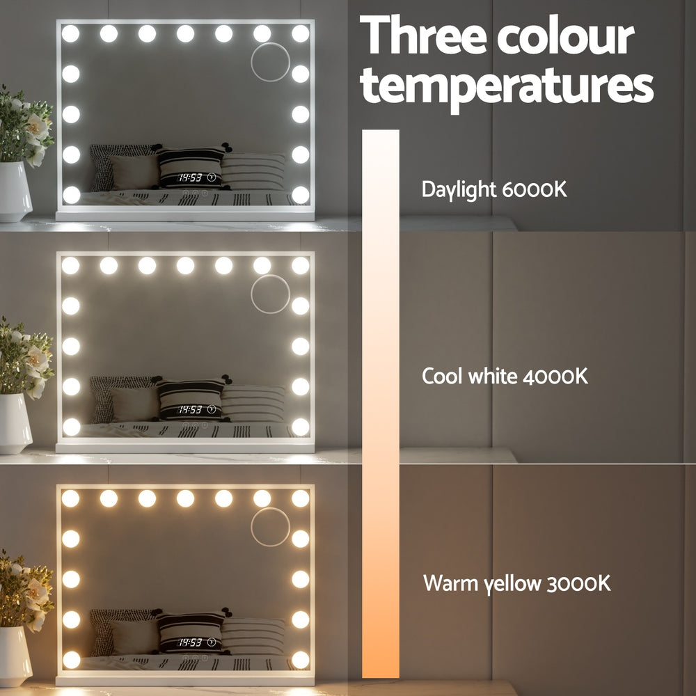 Embellir Makeup Mirror Hollywood 58x45cm 15 LED Time Does not apply