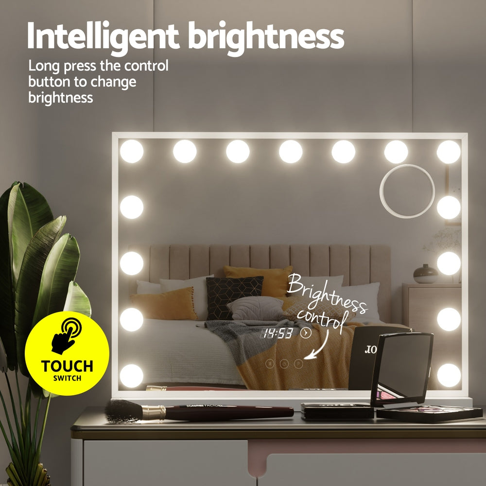 Embellir Makeup Mirror Hollywood 58x45cm 15 LED Time Does not apply