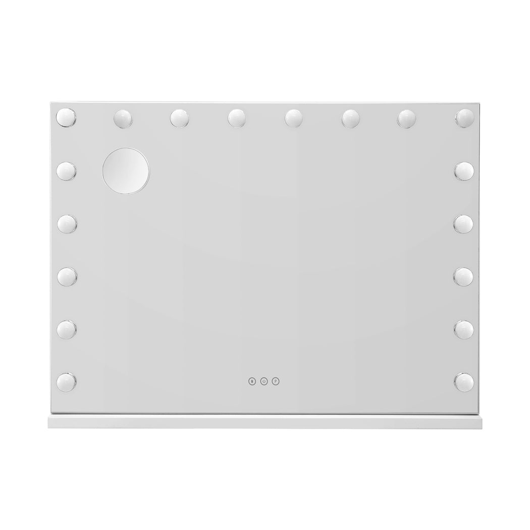 Embellir Makeup Mirror 80x58cm Hollywood Vanity with LED Light Tabletop Wall Embellir